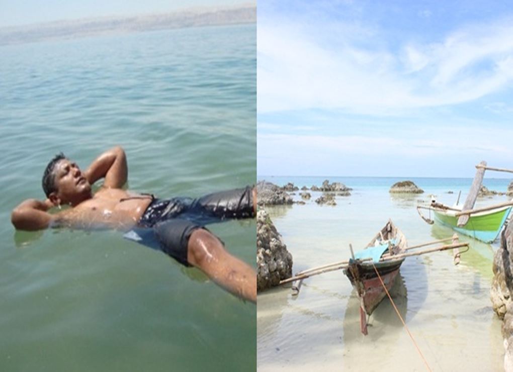 Sensasi Mengapung di‘Laut Mati’ Indonesia