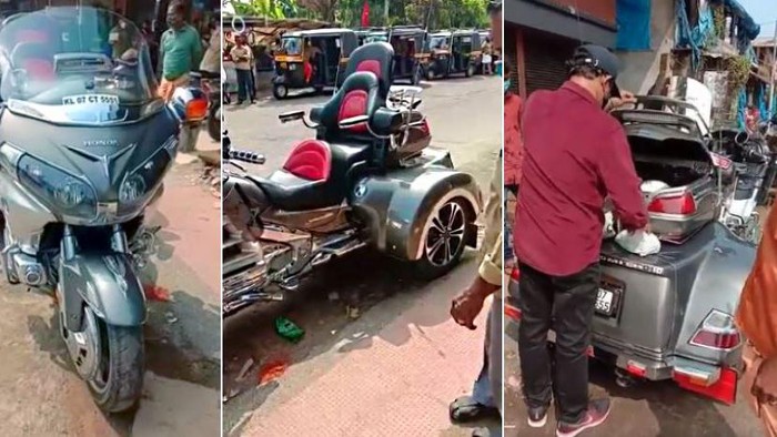 Bukan Sultan Kaleng-Kaleng, Pria Ini Belanja Sayur Pakai Honda Goldwing