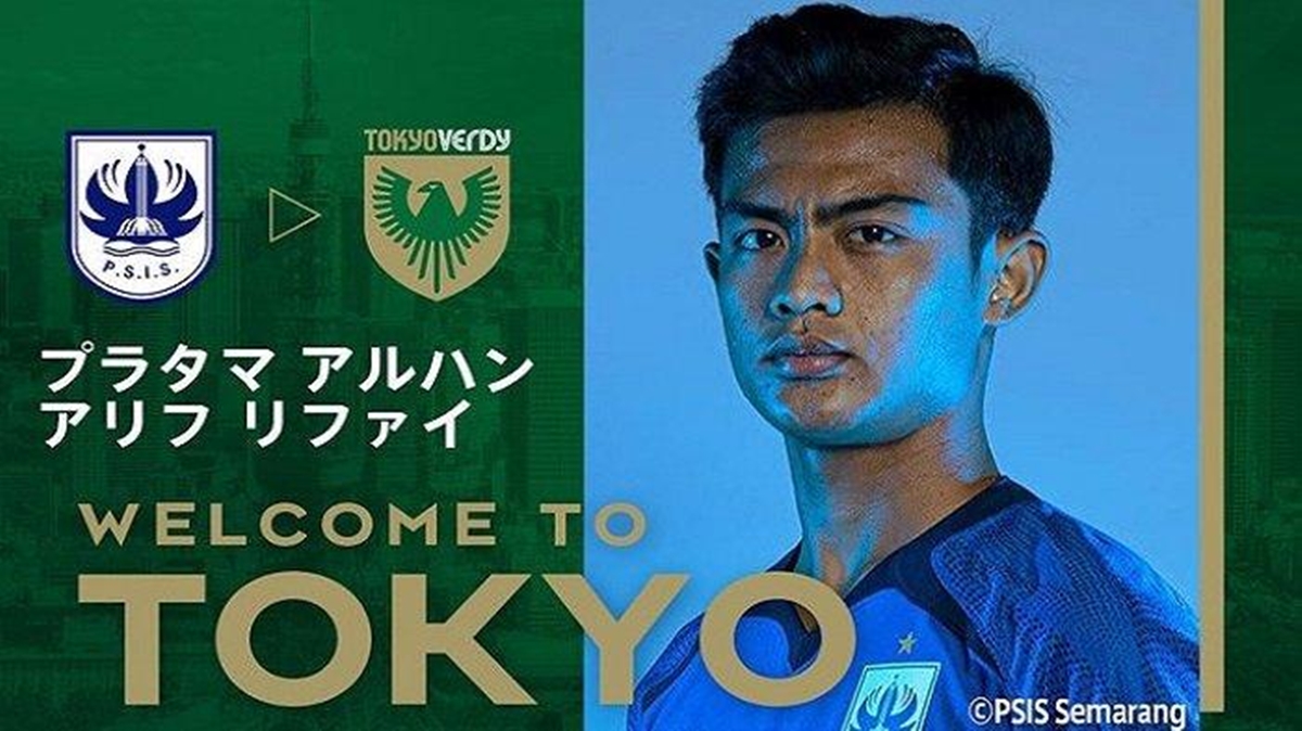 Nilai Transfer Pratama Arhan ke Tokyo Verdy.