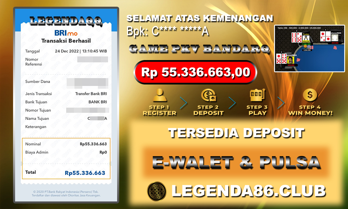 24Des2022 MAINKAN GAME BANDARQ BERSAMA LEGENDAQQ MAXWIN RP 55.336.663