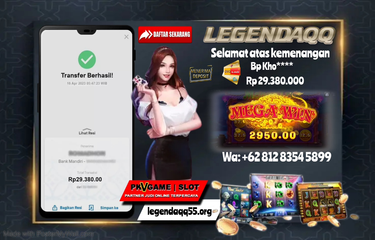 Bukti Kemenangan Bermain Di Pkv Slot LegendaQQ