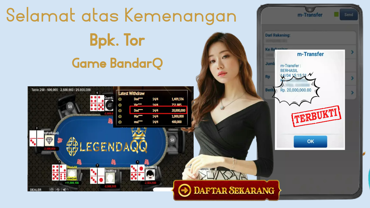 Bukti Kemenangan Hari Ini BandarQ