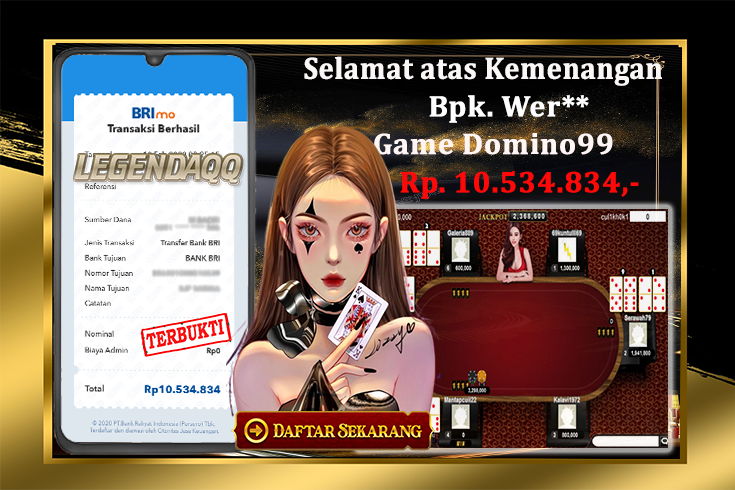 Bukti Kemenangan Domino99 Sangat Puas di LegendaQQ