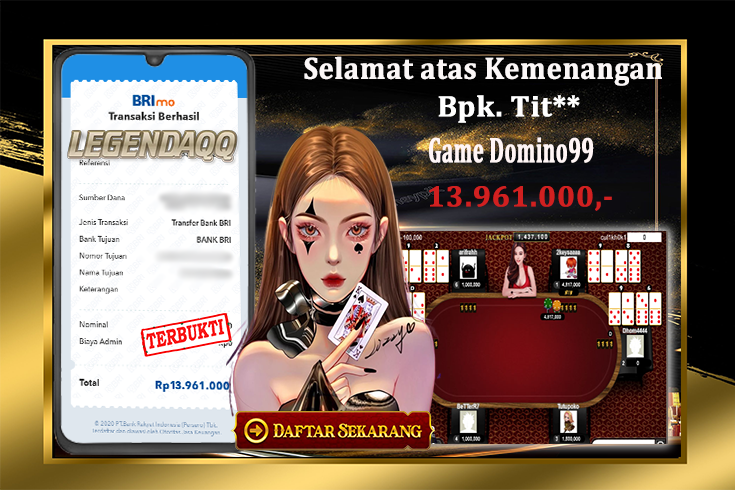 Cuma di LegendaQQ Modal Minim Bisa Menang Jutaan Rupiah